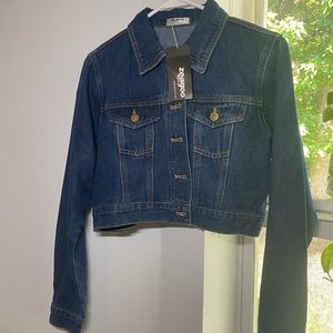 zeagoo cropped denim jacket!